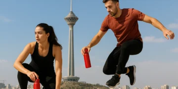 قمقمه ورزشی قرمز